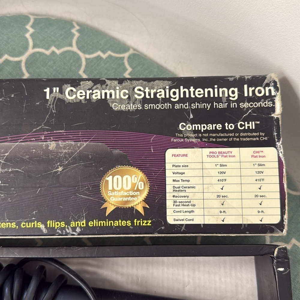 1” ceramic straightening iron - Picture 3 of 3